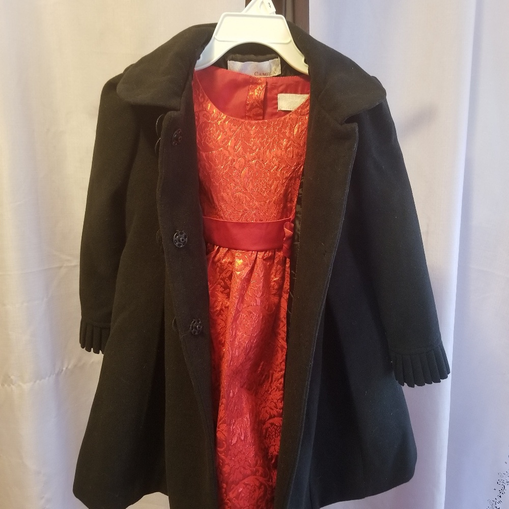 Dress and pea coat